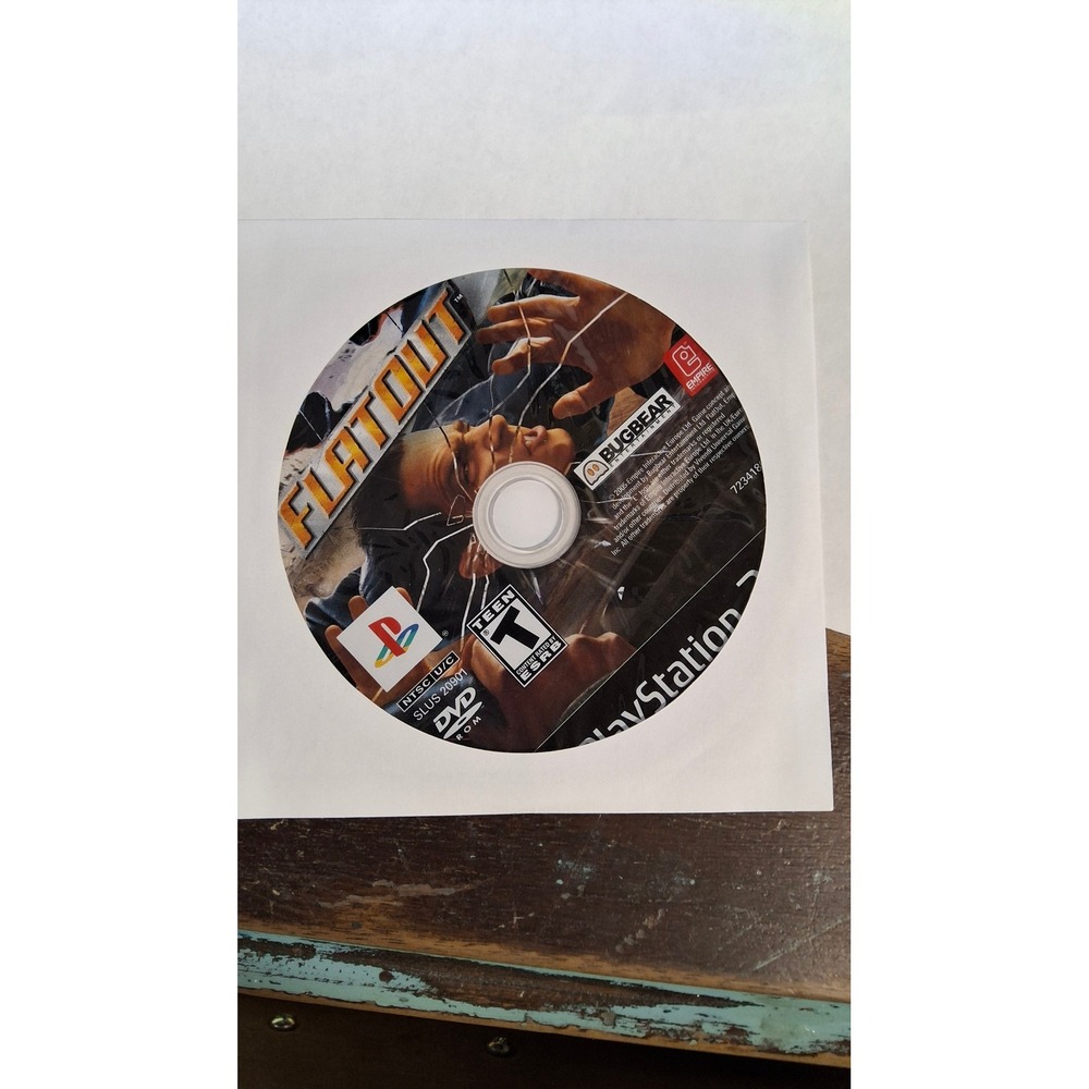 FlatOut Sony PlayStation 2 PS2 Game Disc Only SLUS NTSCRacing Demolition. / b8